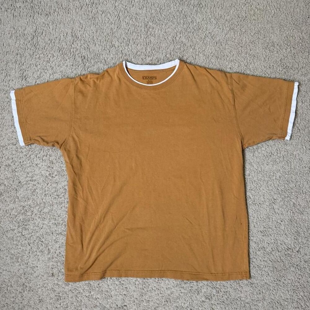 Champs-sports Men's Orange and Yellow T-shirt